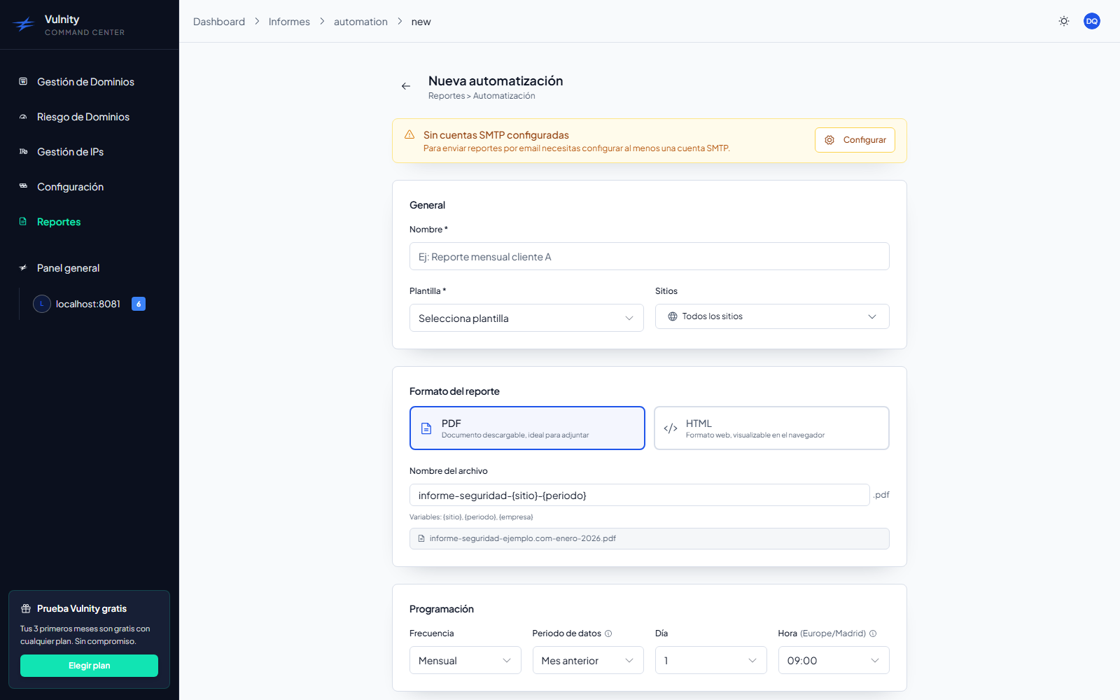Automation editor