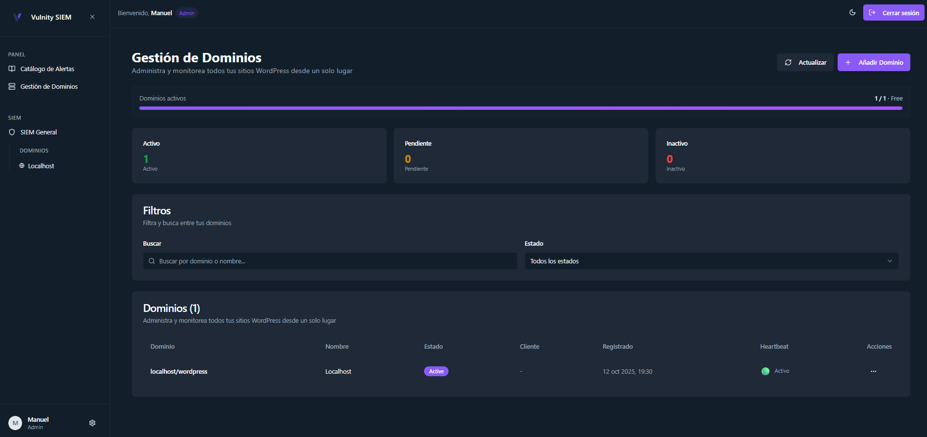 Domain management